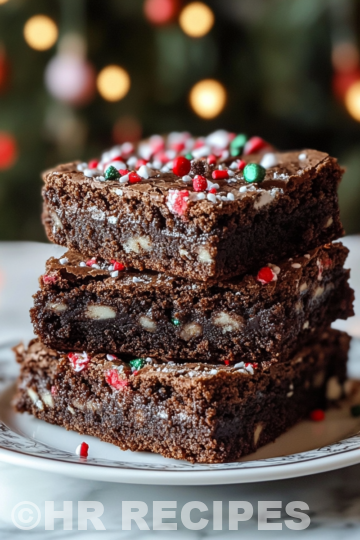 Christmas Present Brownies Recipe taken with iphone 15 pro max --iw 2 --ar 4:5 --v 6.1 --raw