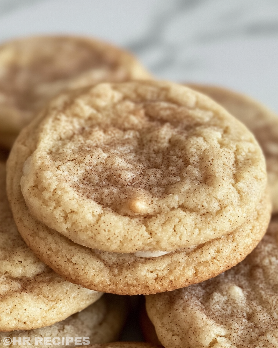 Freshly baked cinnamon cream cheese cookies with soft texture and golden edges