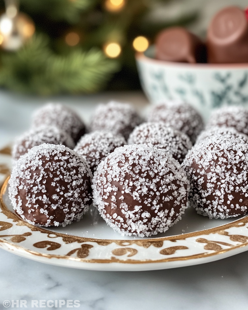 Freshly baked chocolate snowball cookies just out of the pressure cooker