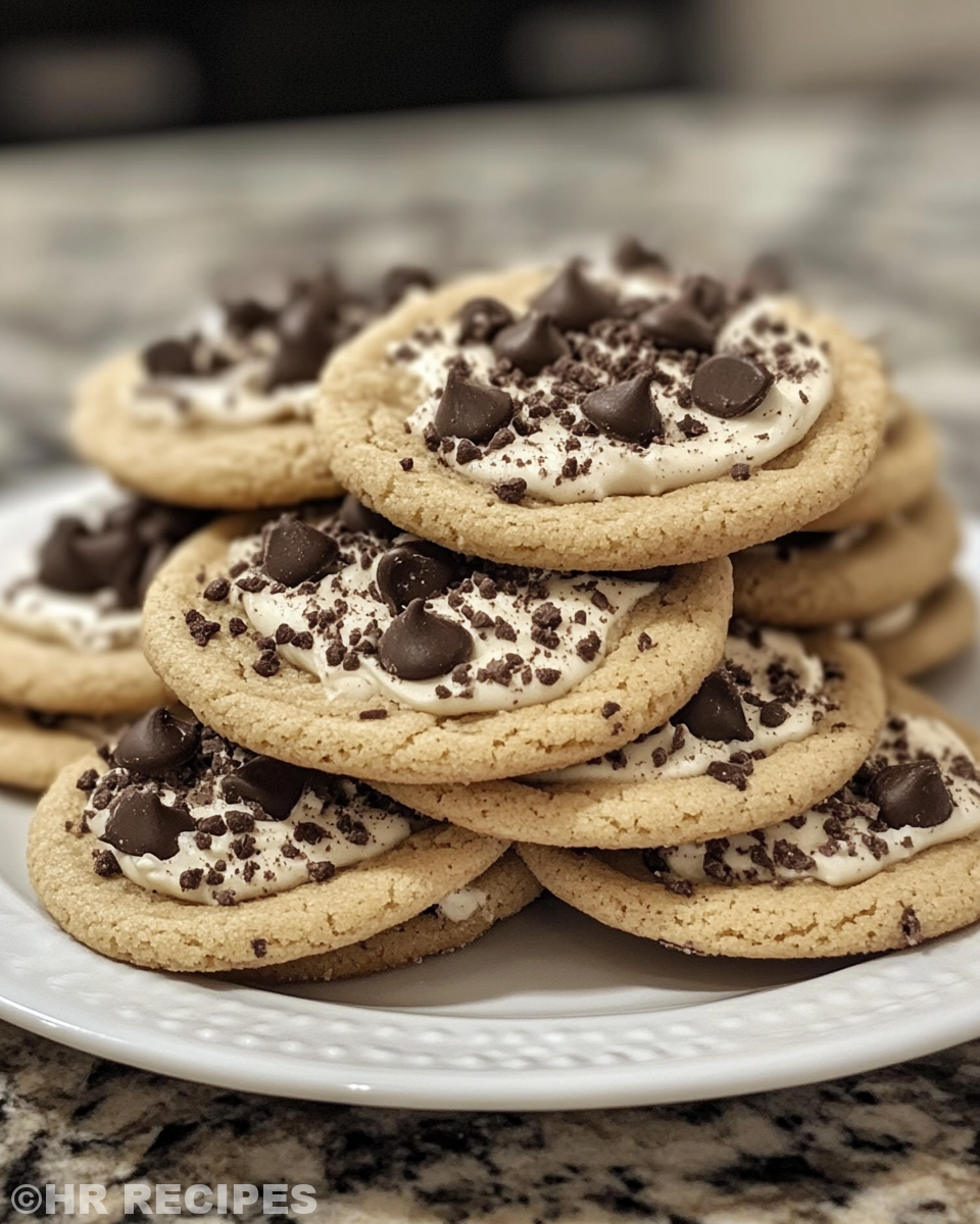 Baked Cookies & Cream Cookies on parchment-lined baking sheet