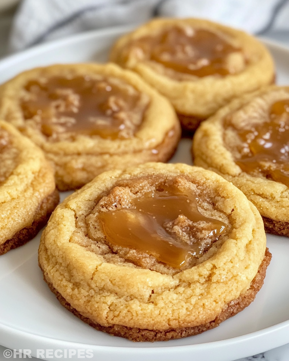 Flattened cookie dough balls on parchment-lined tray for pressure cooking