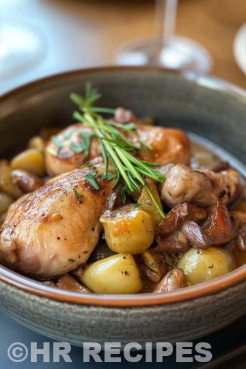 Coq Au Vin Blanc taken with iphone 15 pro max --iw 2 --ar 4:5 --v 6.1 --raw