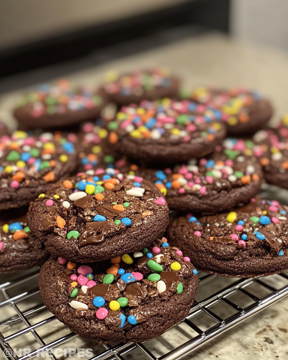Ingredients for Cosmic Brownie Cookies arranged in bowls
