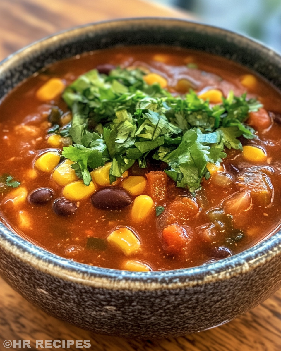 Steam rising from a hearty cowboy soup in a pressure cooker