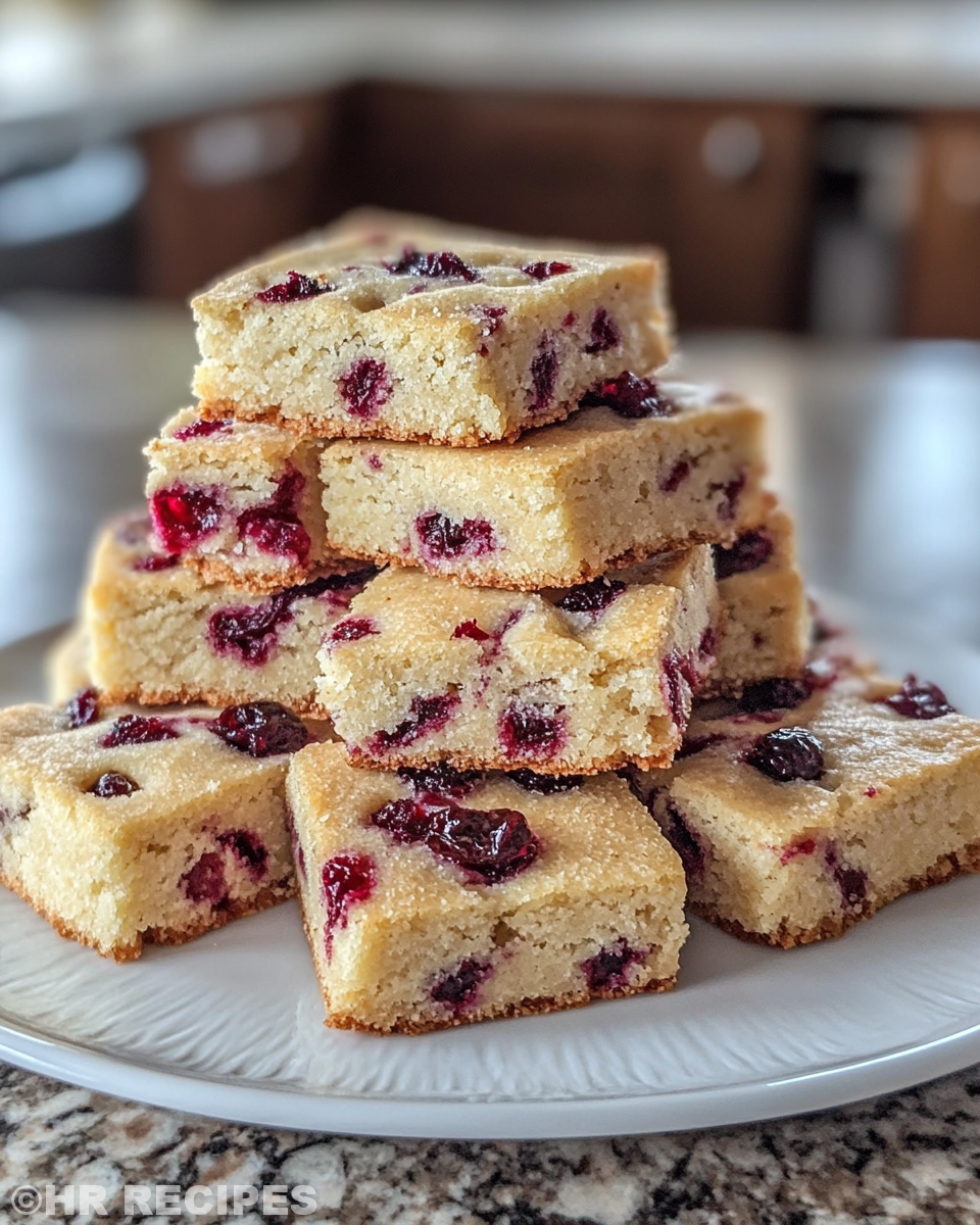 Final cranberry orange shortbread cookies cooled on a wire rack