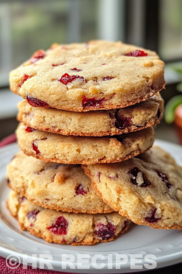 Cranberry Orange Shortbread Cookies taken with iphone 15 pro max --iw 2 --ar 4:5 --v 6.1 --raw