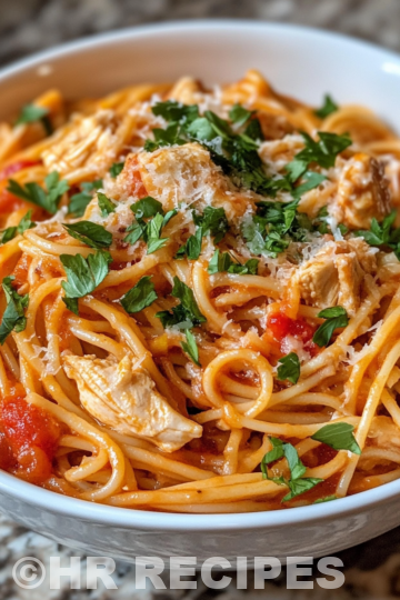 Crock Pot Chicken Spaghetti taken with iphone 15 pro max --iw 2 --ar 4:5 --v 6.1 --raw