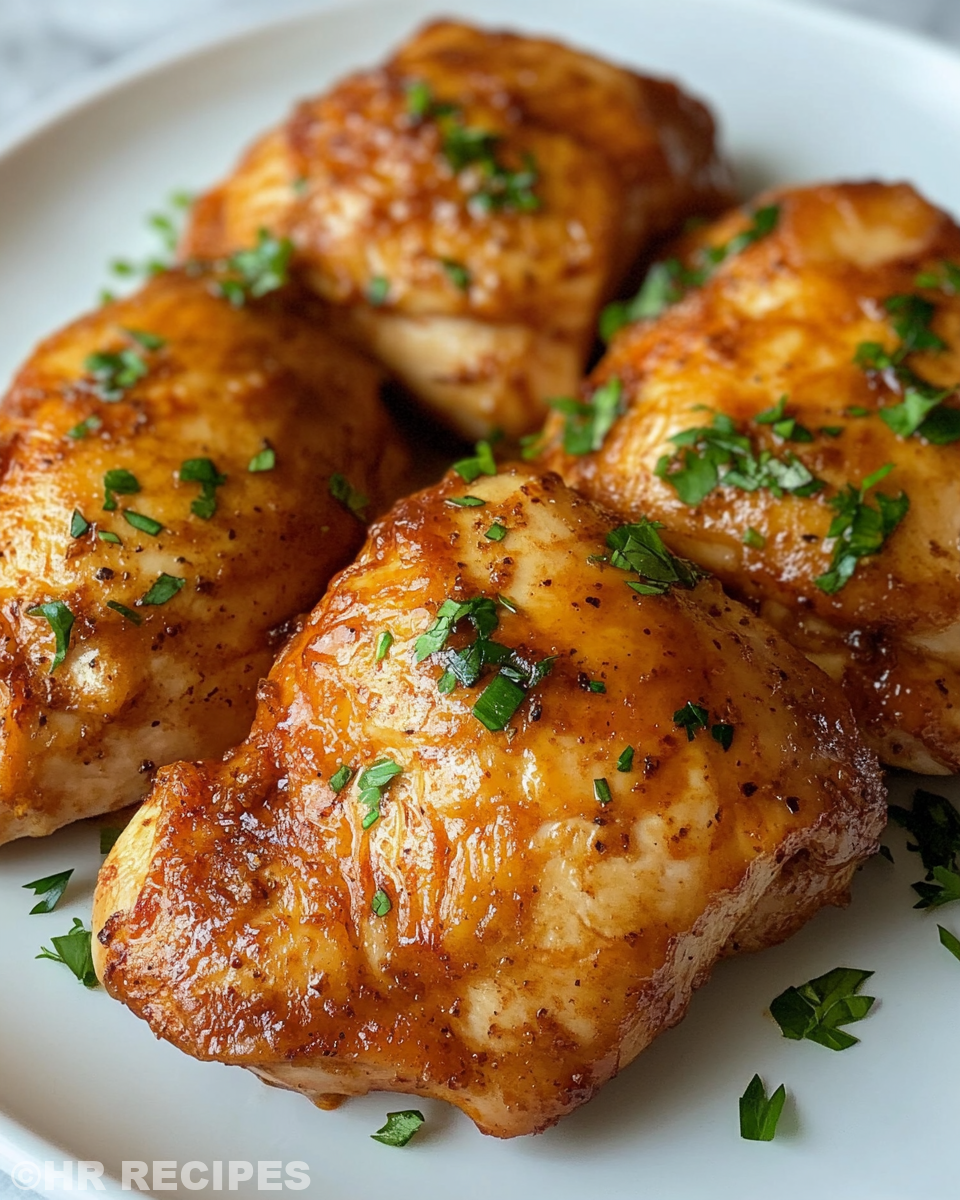 Perfectly cooked slow cooker chicken breasts ready to serve