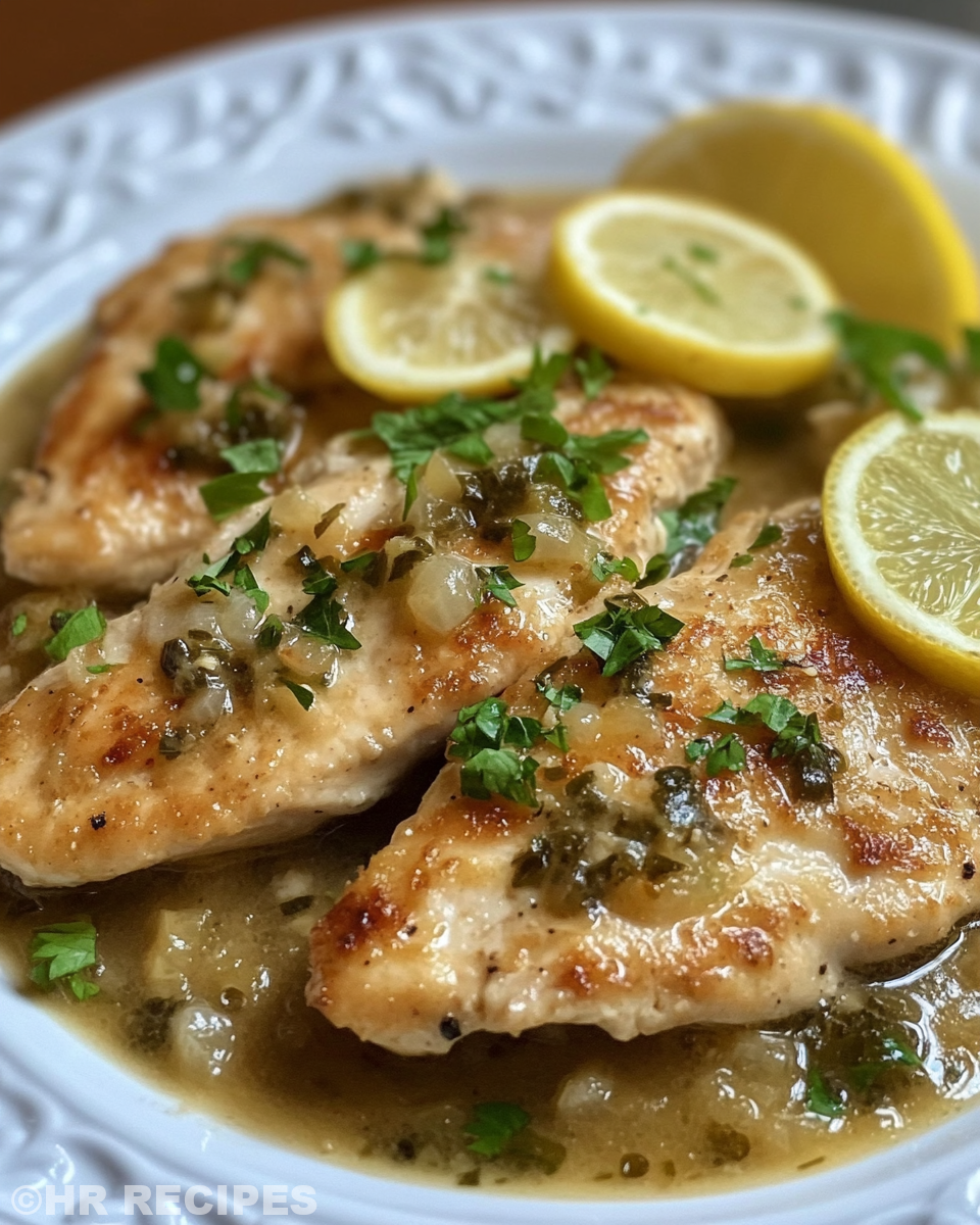 Steam rising from pressure cooker during chicken piccata cooking