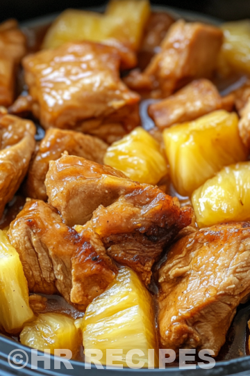 Crockpot Pineapple Chicken taken with iphone 15 pro max --iw 2 --ar 4:5 --v 6.1 --raw