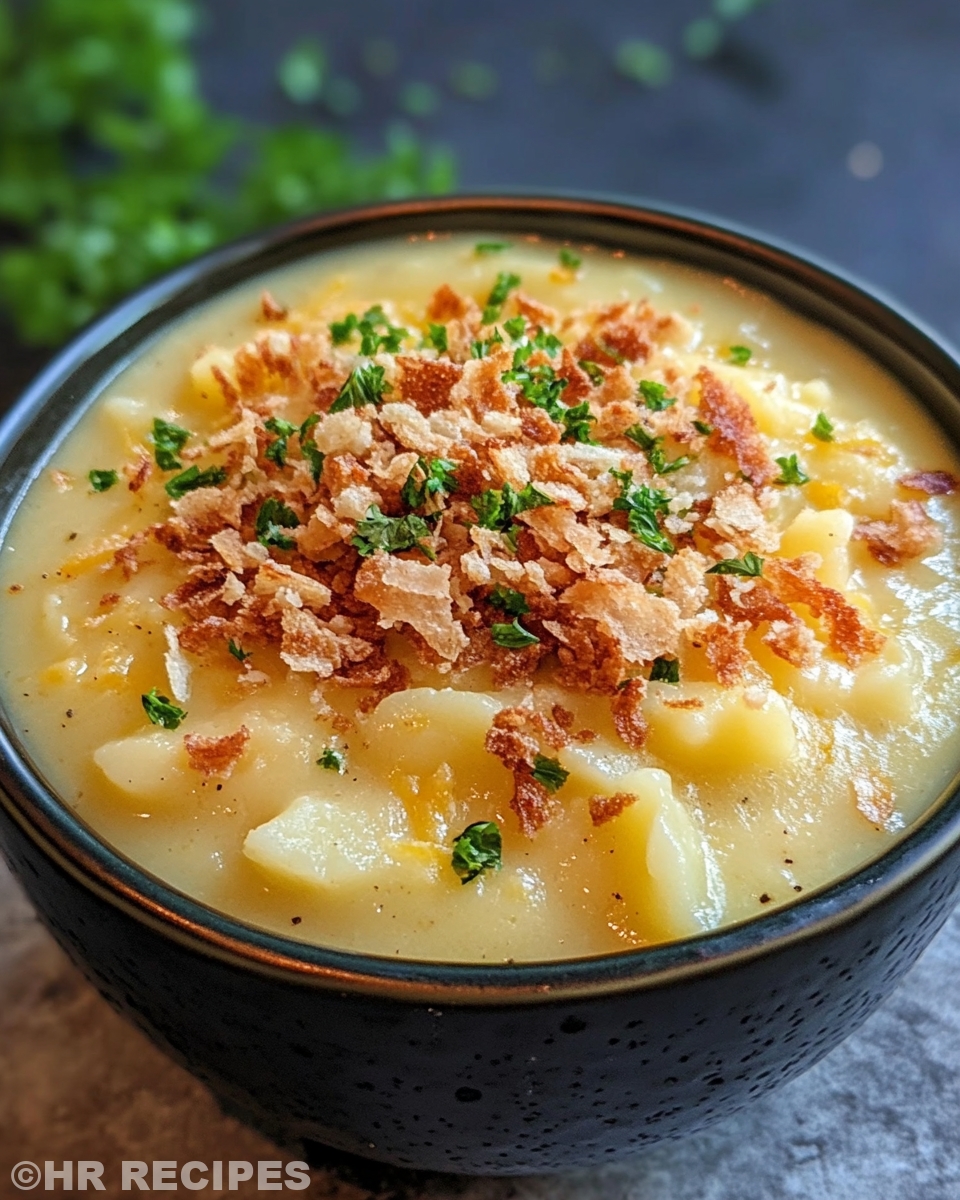 Ingredients laid out for crockpot potato soup with frozen hash browns