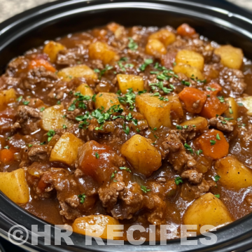 Crockpot Stew Casserole Recipe taken with iphone 15 pro max --iw 2 --ar 4:5 --v 6.1 --raw