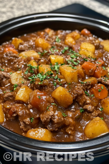 Crockpot Stew Casserole Recipe taken with iphone 15 pro max --iw 2 --ar 4:5 --v 6.1 --raw
