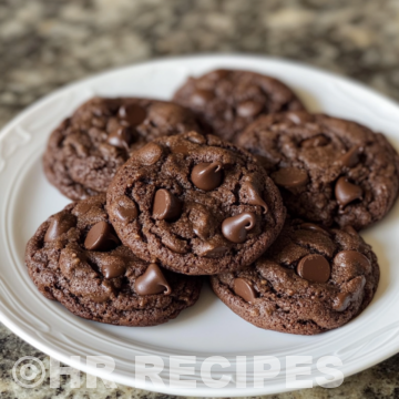 Crumbl Dark Dream Cookies Chocolate Chocolate Chip Cookies taken with iphone 15 pro max --iw 2 --ar 4:5 --v 6.1 --raw