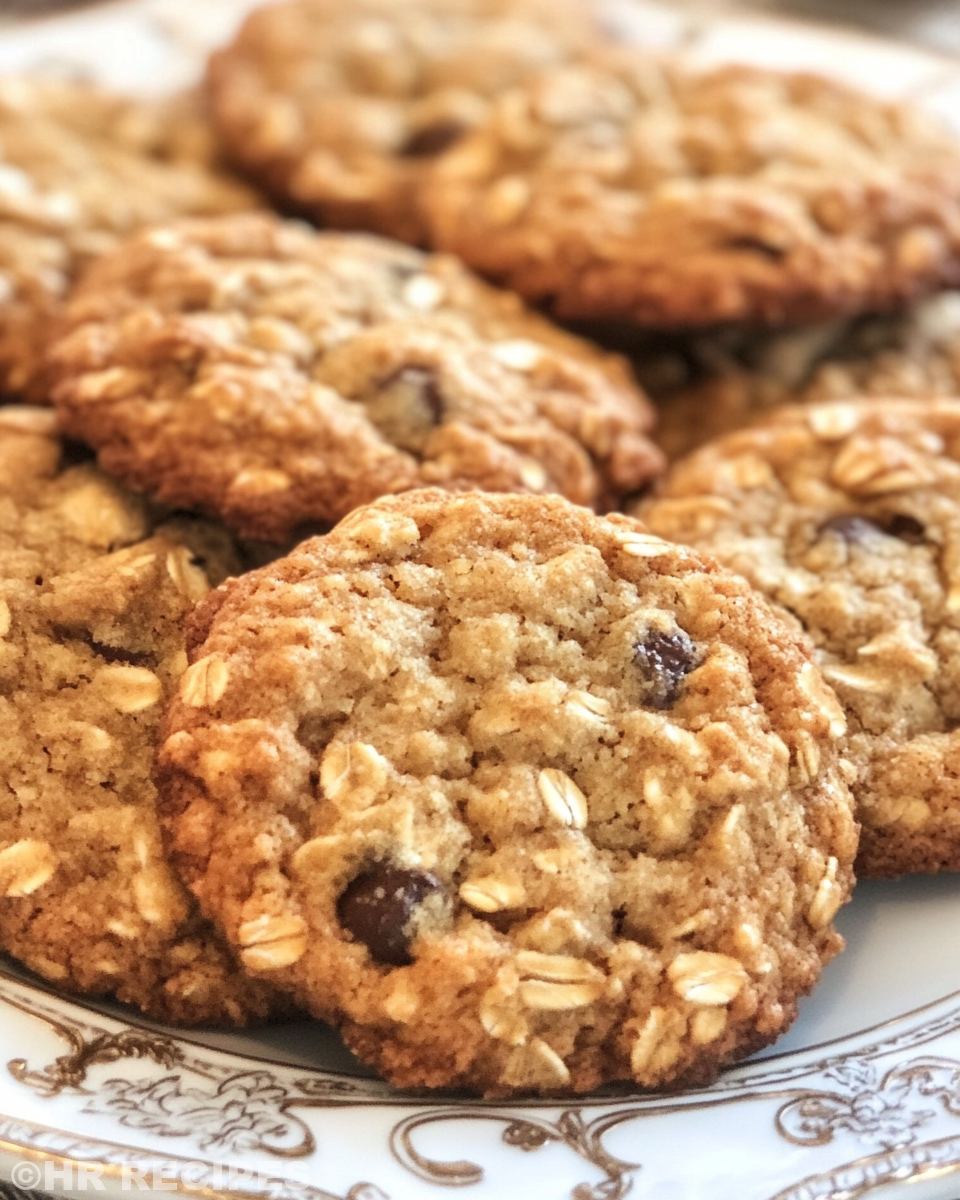 Freshly baked honey oatmeal cookies in pressure cooker with steam