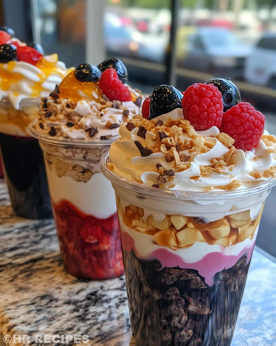 Pressure cooker with dessert cups sealed inside and steam swirling