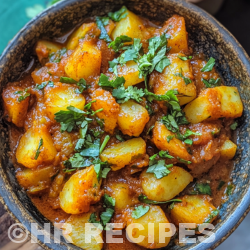 Dopiazeh Aloo Persian Potato Curry taken with iphone 15 pro max --iw 2 --ar 4:5 --v 6.1 --raw