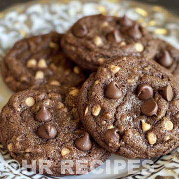 Double Chocolate Chip Cookies taken with iphone 15 pro max --iw 2 --ar 4:5 --v 6.1 --raw