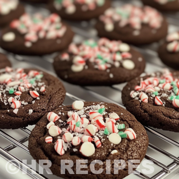 Double Chocolate Peppermint Cookies taken with iphone 15 pro max --iw 2 --ar 4:5 --v 6.1 --raw