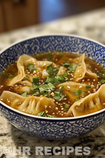 Easy Potsticker Soup Recipe taken with iphone 15 pro max --iw 2 --ar 4:5 --v 6.1 --raw