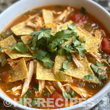 Easy Slow Cooker Chicken Tortilla Soup taken with iphone 15 pro max --iw 2 --ar 4:5 --v 6.1 --raw