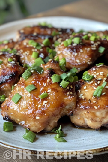 Easy Soy Garlic Chicken Thighs taken with iphone 15 pro max --iw 2 --ar 4:5 --v 6.1 --raw