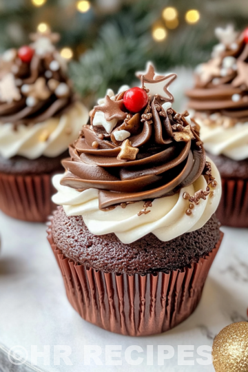 Festive Christmas Cupcake Ideas taken with iphone 15 pro max --iw 2 --ar 4:5 --v 6.1 --raw