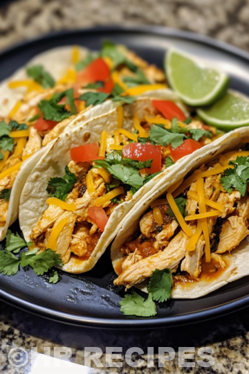 Fiesta Chicken Tacos Slow Cooker taken with iphone 15 pro max --iw 2 --ar 4:5 --v 6.1 --raw