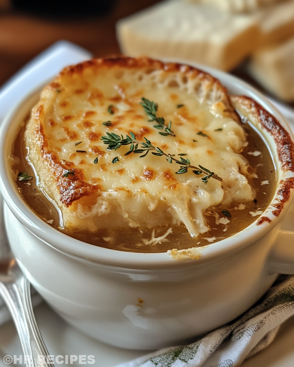 Steam rising from French Onion Chicken Soup in pressure cooker