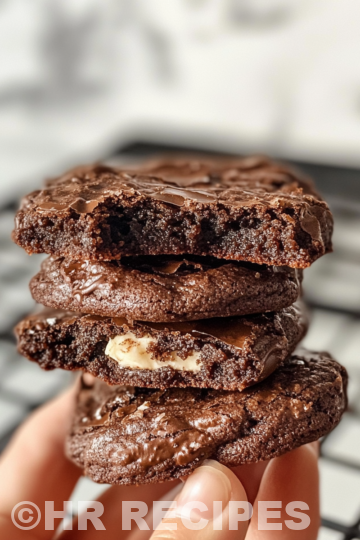 Fudgy Brownie Cookies taken with iphone 15 pro max --iw 2 --ar 4:5 --v 6.1 --raw