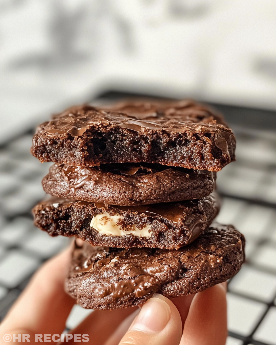 Close-up of fudgy brownie cookies in pressure cooker