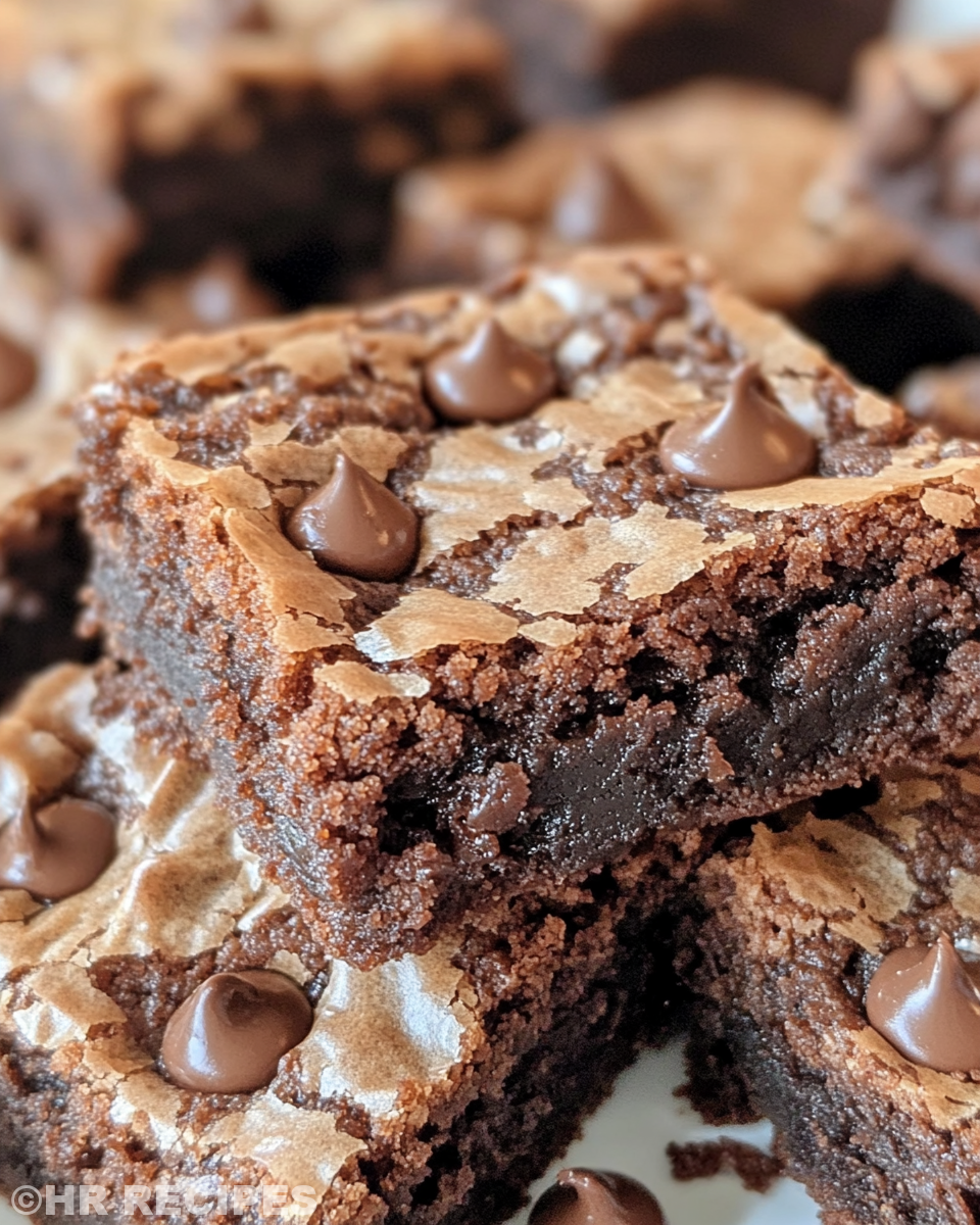Ingredients for fudgy chewy brookies setup