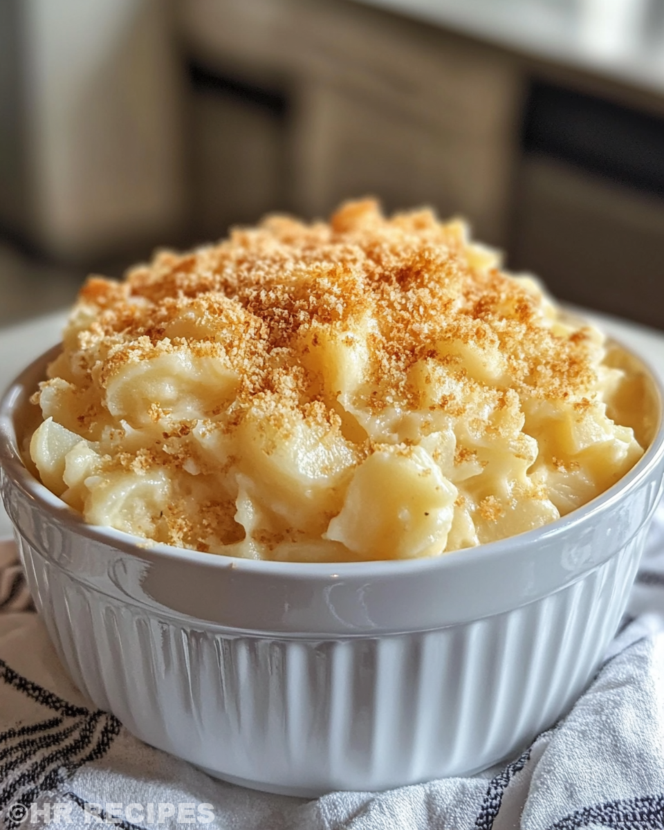 Ingredients for funeral potatoes including hash browns, sour cream, shredded cheddar, and corn flakes