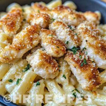 Garlic Butter Chicken Bites With Savory Creamy Parmesan Pasta taken with iphone 15 pro max --iw 2 --ar 4:5 --v 6.1 --raw