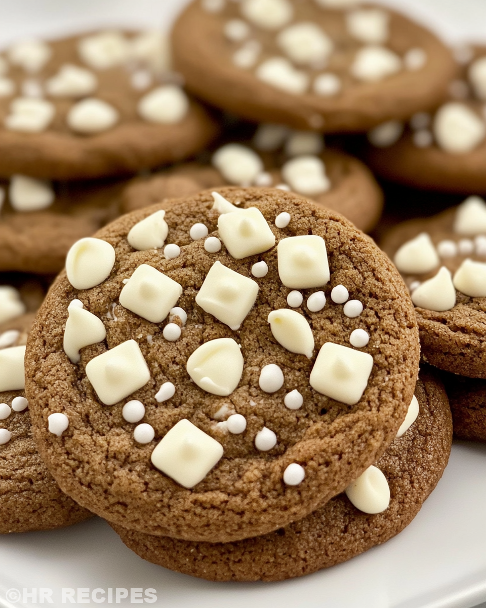 Finished gingerbread cheesecake cookies ready to enjoy
