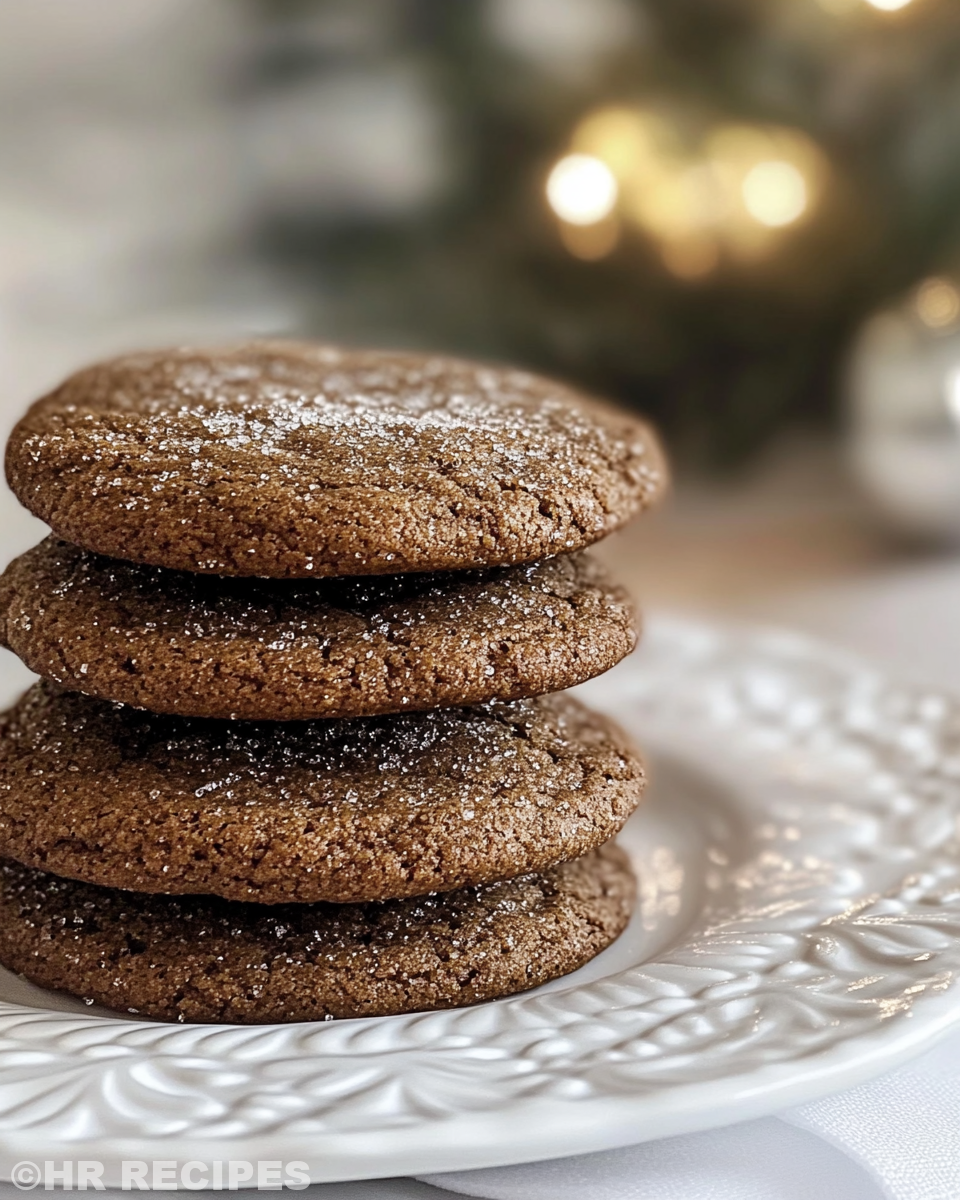 Ingredients for gingerbread crinkle cookies including flour, spices and brown sugar