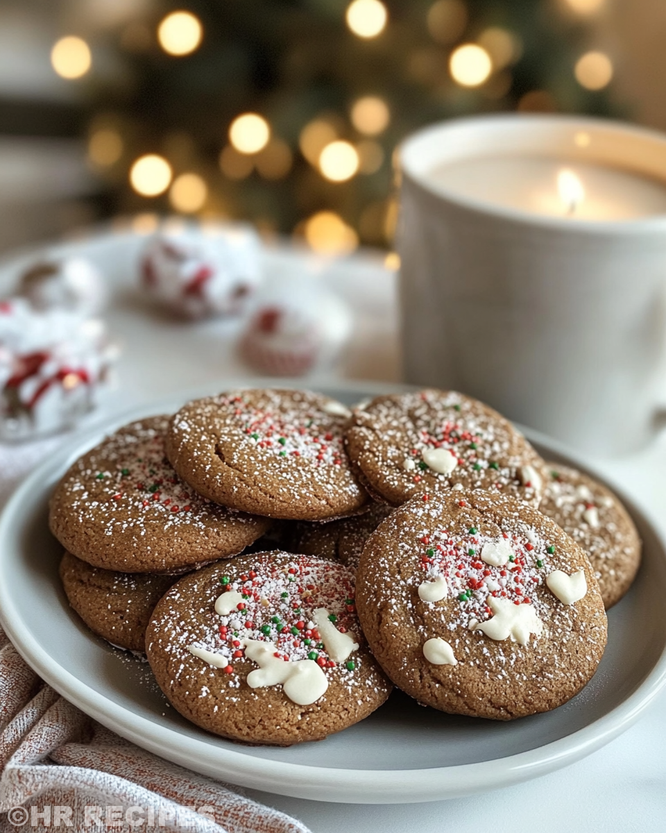Ingredients and dough for gingerbread latte cookies in bowl