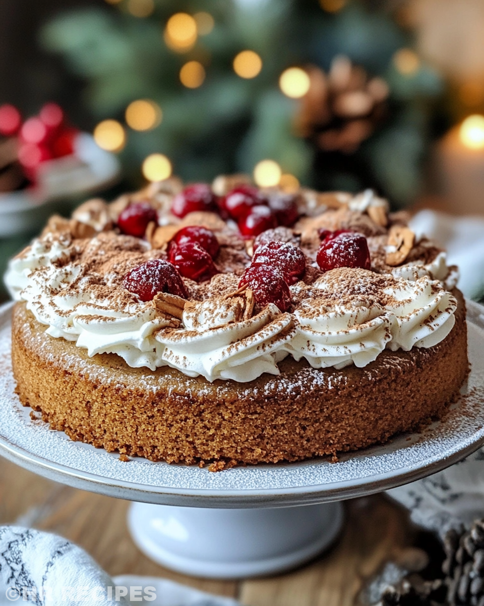 Steaming gingerbread pudding cake fresh from slow cooker