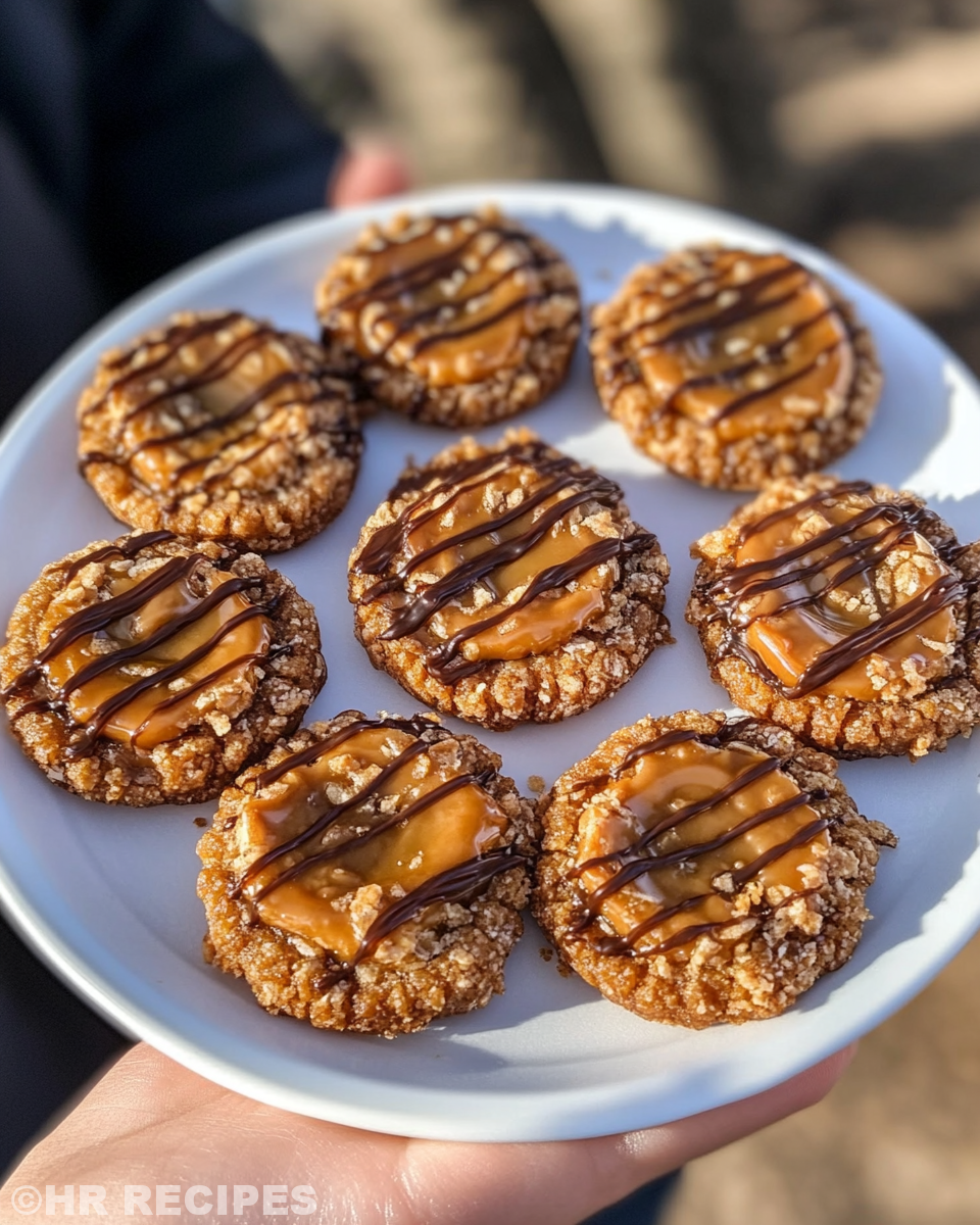 Girl Scout Cookies Samoas freshly baked with pressure cooker