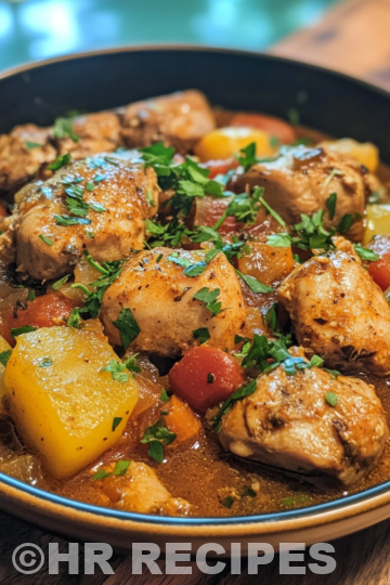 Greek Chicken Stifado Stew taken with iphone 15 pro max --iw 2 --ar 4:5 --v 6.1 --raw