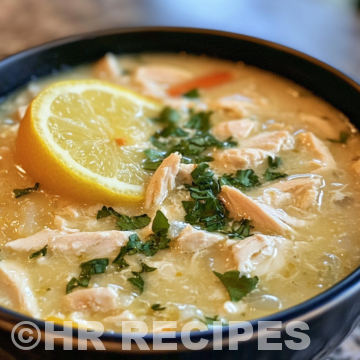 Greek Lemon Chicken Soup taken with iphone 15 pro max --iw 2 --ar 4:5 --v 6.1 --raw