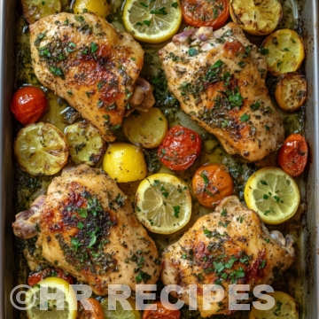 Greek Sheet Pan Chicken taken with iphone 15 pro max --iw 2 --ar 4:5 --v 6.1 --raw