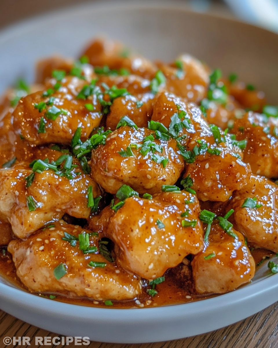 Honey butter chicken cooking steam and pressure release in cooker