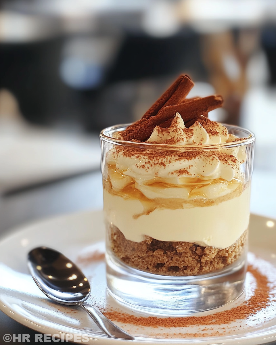 Ingredients and pre-cooked apple slices for honey cinnamon dessert