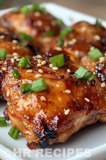 Honey Soy Chicken Thighs Recipe taken with iphone 15 pro max --iw 2 --ar 4:5 --v 6.1 --raw