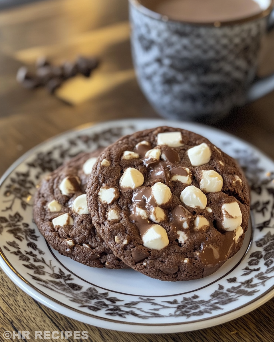 Mixing ingredients for hot chocolate cookies