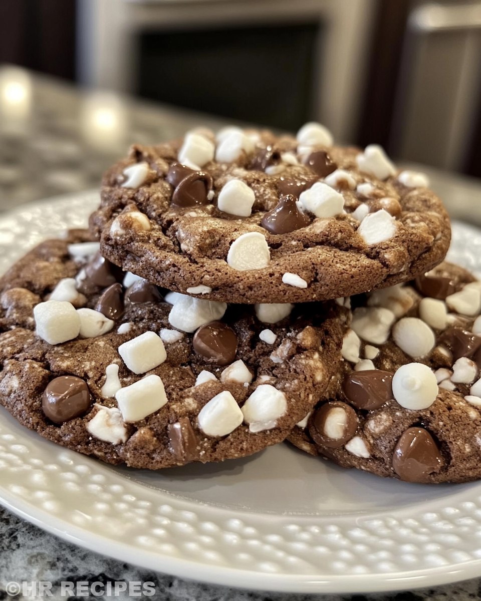 Fresh hot chocolate cookies baking in pressure cooker with steam