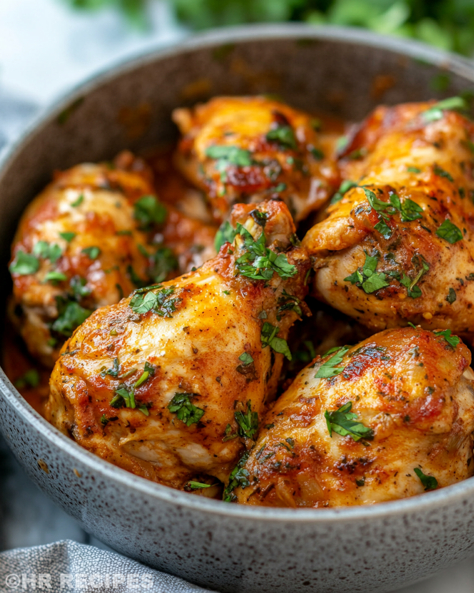 Honey garlic chicken ingredients including chicken, honey, soy sauce, garlic in bowls and ready for Instant Pot