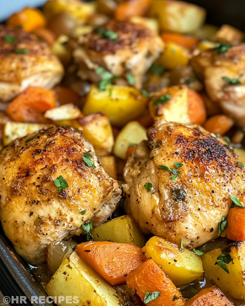Plated Instant Pot chicken and vegetables ready to enjoy