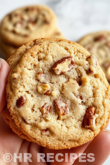 Irresistible Butter Pecan Cookies Perfectly Soft Treats taken with iphone 15 pro max --iw 2 --ar 4:5 --v 6.1 --raw